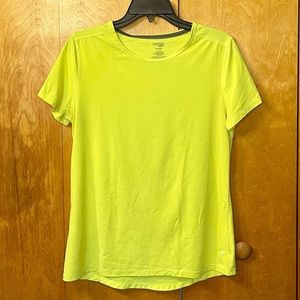 Neon green/yellow T shirt by Danskin Now, size M youth